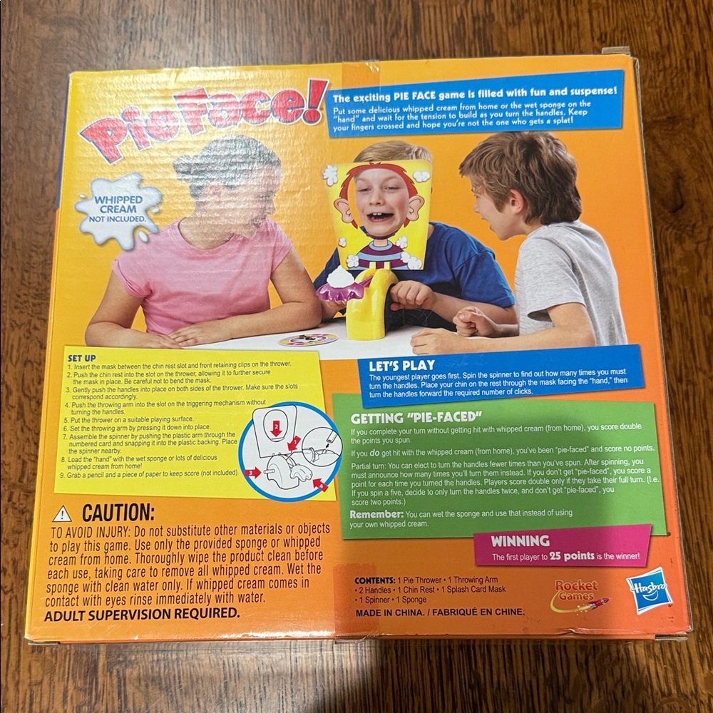 Hasbro Pie Face Game - Red, Yellow, Blue - Picture 3 of 3
